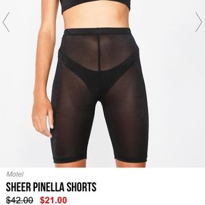 NWT Dollskill sheer mesh bike short M rave soldout